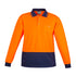 House of Uniforms The Alan Polo | Mens | Long Sleeve Syzmik Orange/Navy