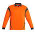 House of Uniforms The Aztec Polo | Mens | Long Sleeve Syzmik Orange/Charcoal