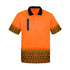 House of Uniforms The Tracks Polo | Mens | Short Sleeve Syzmik Orange/Navy