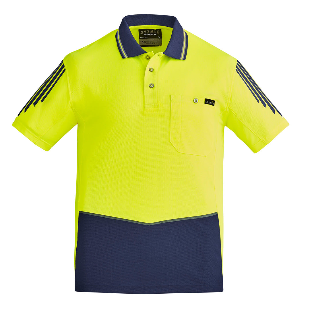 House of Uniforms The Flux Hi Vis Polo | Mens | Short Sleeve Syzmik
