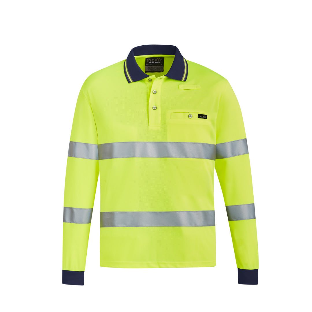 House of Uniforms The Rick Polo | Adults | Long Sleeve Syzmik Yellow