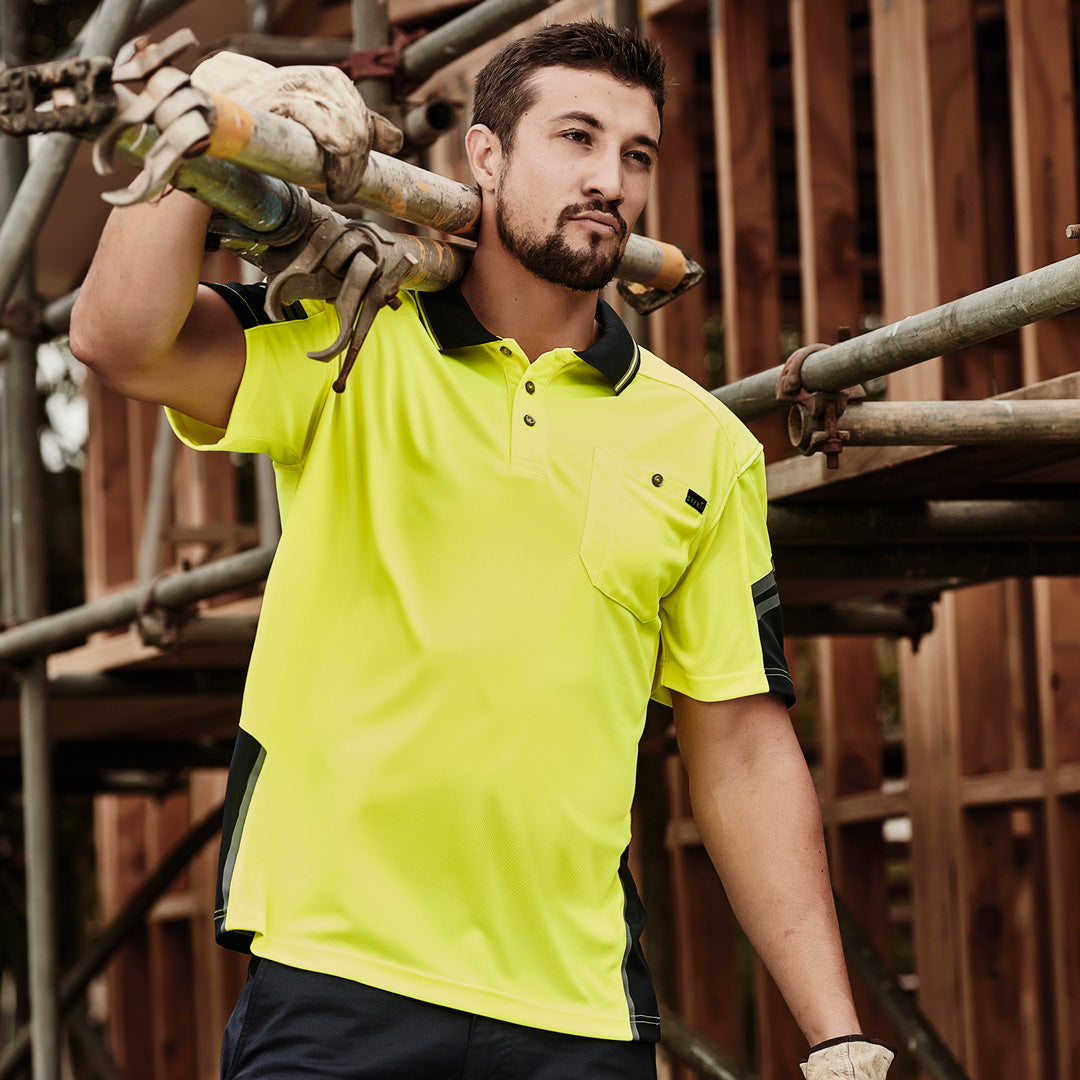 House of Uniforms The Squad Polo RE | Mens | Short Sleeve Syzmik