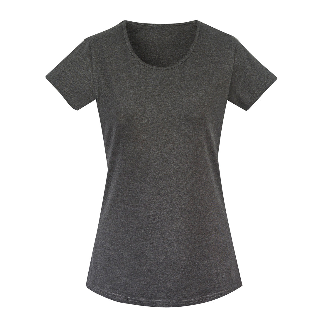 House of Uniforms The Streetworx Tee | Ladies Streetworx Charcoal Marle