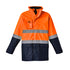 House of Uniforms The Basic Hi Vis 4 in One Taped Jacket | Unisex Syzmik Orange/Navy