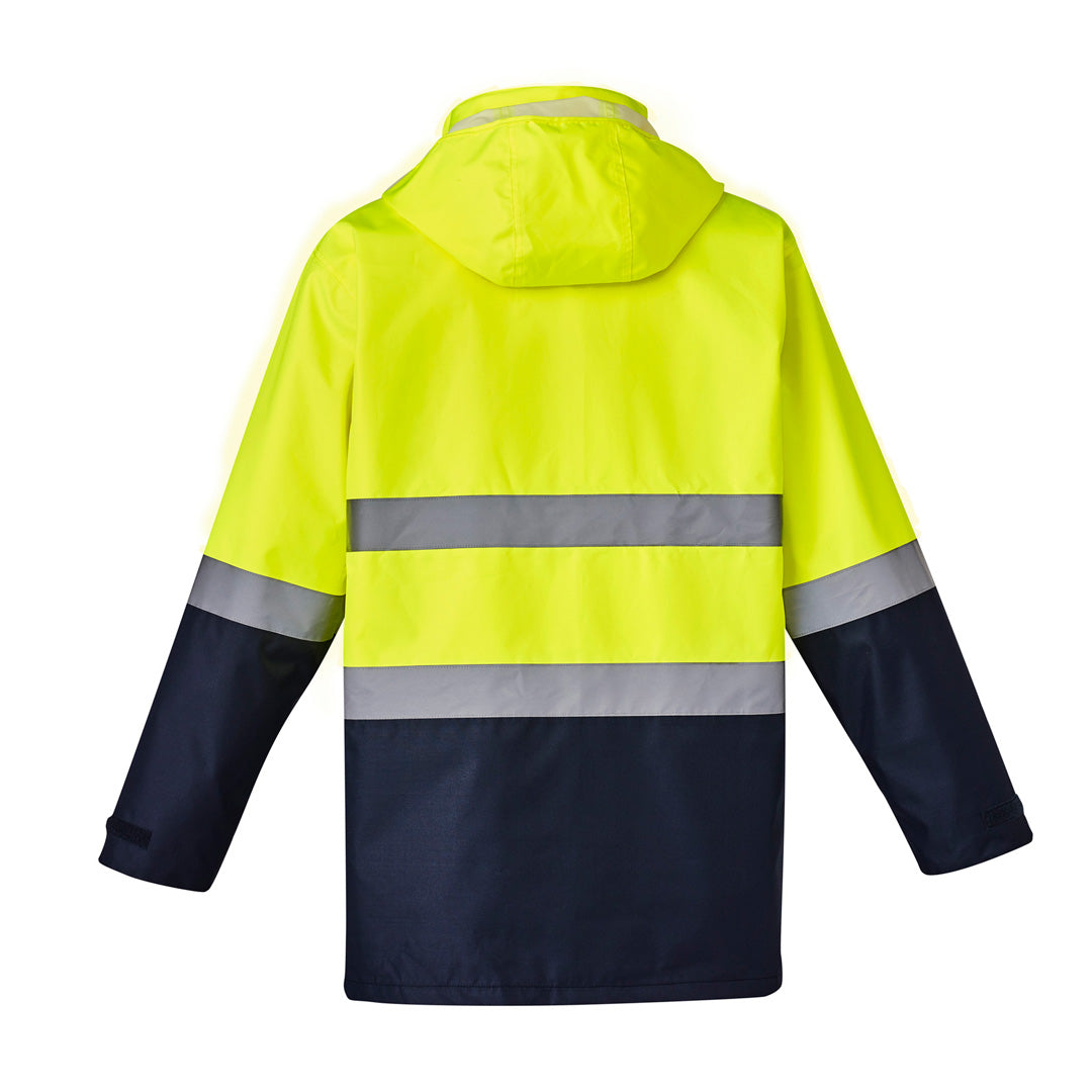 House of Uniforms The Basic Hi Vis 4 in One Taped Jacket | Unisex Syzmik
