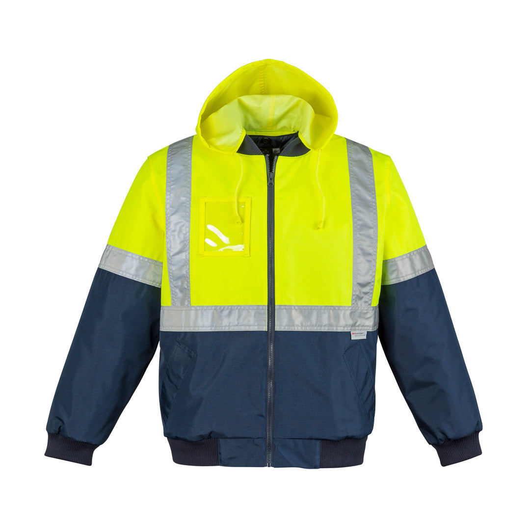 House of Uniforms The Lincoln Jacket | Mens | Taped Syzmik Yellow/Navy