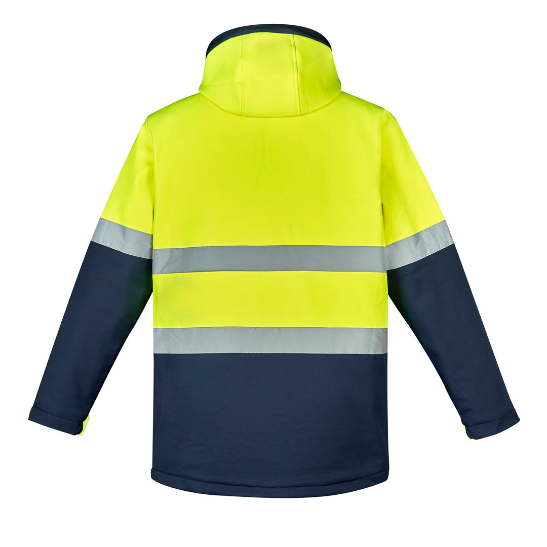 House of Uniforms The Hi Vis Antarctic Softshell Taped Jacket | Unisex Syzmik