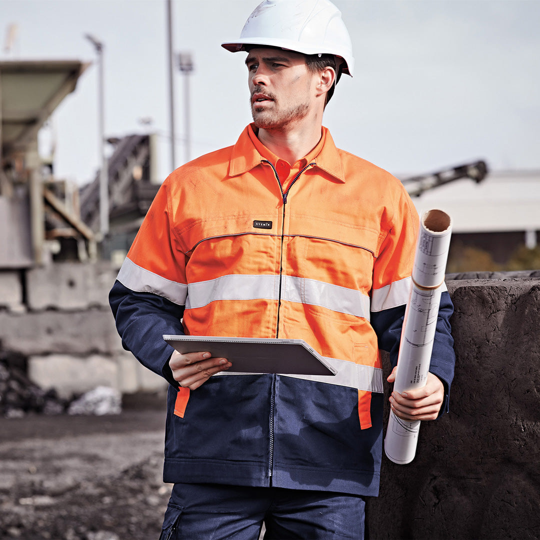 House of Uniforms The Hi Vis Cotton Drill Jacket | Unisex Syzmik