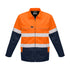 House of Uniforms The Hi Vis Cotton Drill Jacket | Unisex Syzmik Orange/Navy