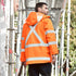 House of Uniforms The Hi Vis X Back Taped 4 in 1 Jacket | Unisex Syzmik