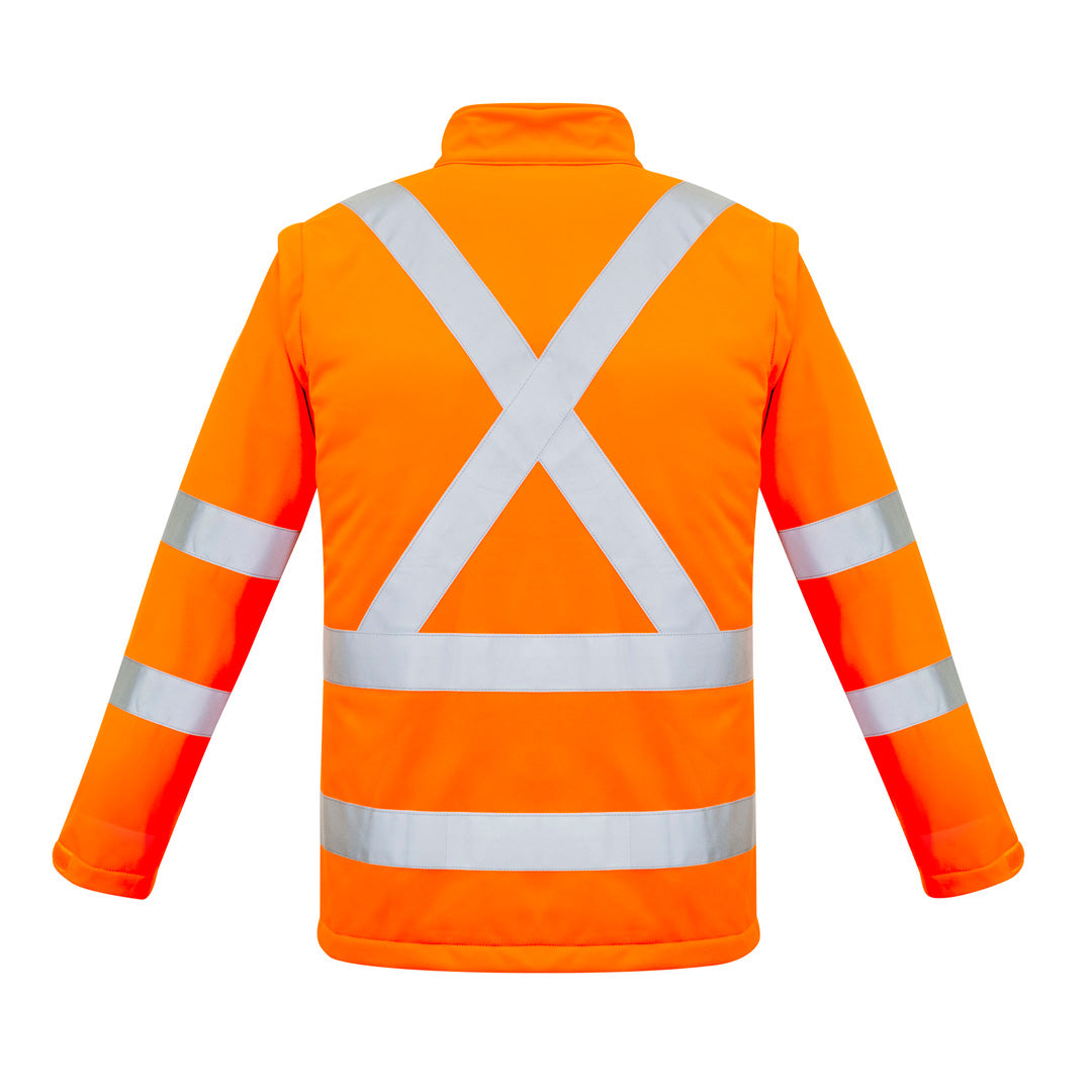 House of Uniforms The Hi Vis X Back Taped 2 in 1 Jacket | Unisex Syzmik