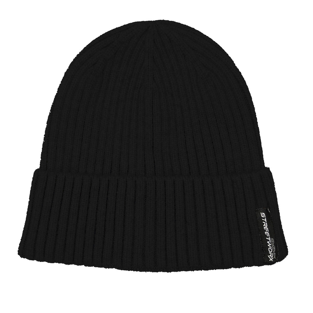 House of Uniforms The Streetworx Beanie Streetworx Black