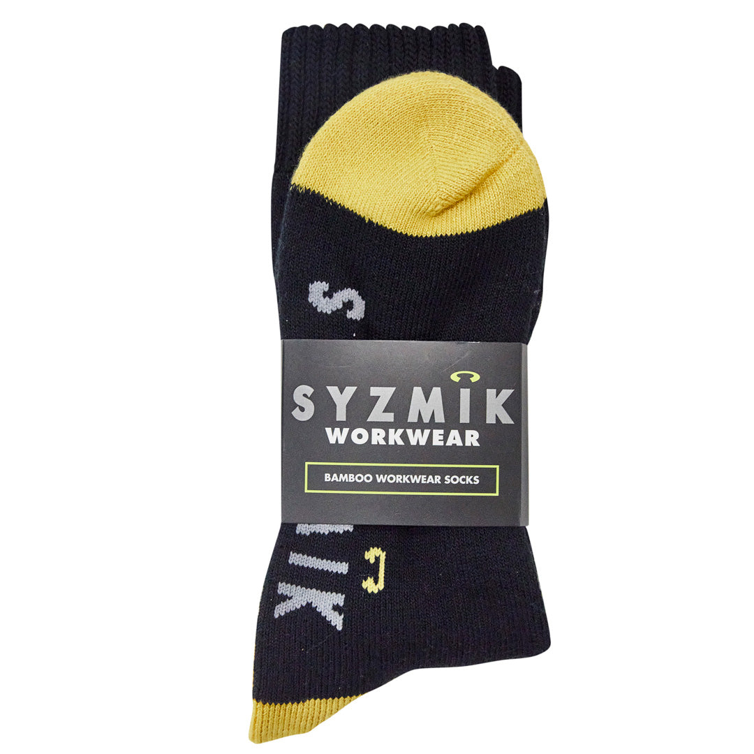 House of Uniforms The Bamboo Work Sock | Mens | 3 Pack Syzmik