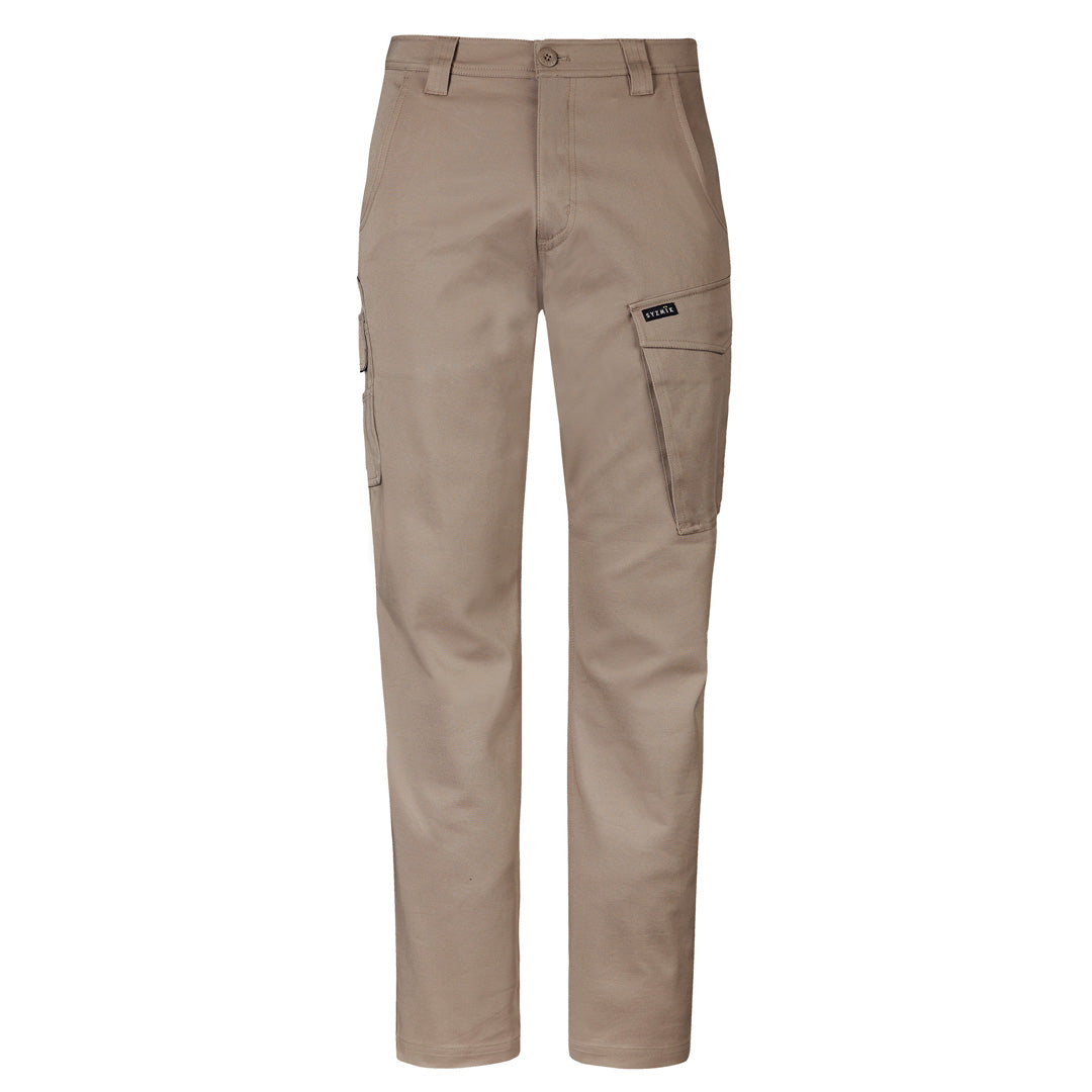 House of Uniforms The Essential Stretch Cargo Pant | Mens Syzmik Khaki