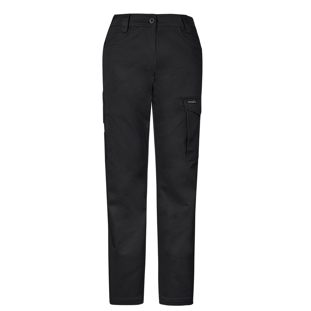 House of Uniforms The Essential Stretch Cargo Pant | Ladies Syzmik Black