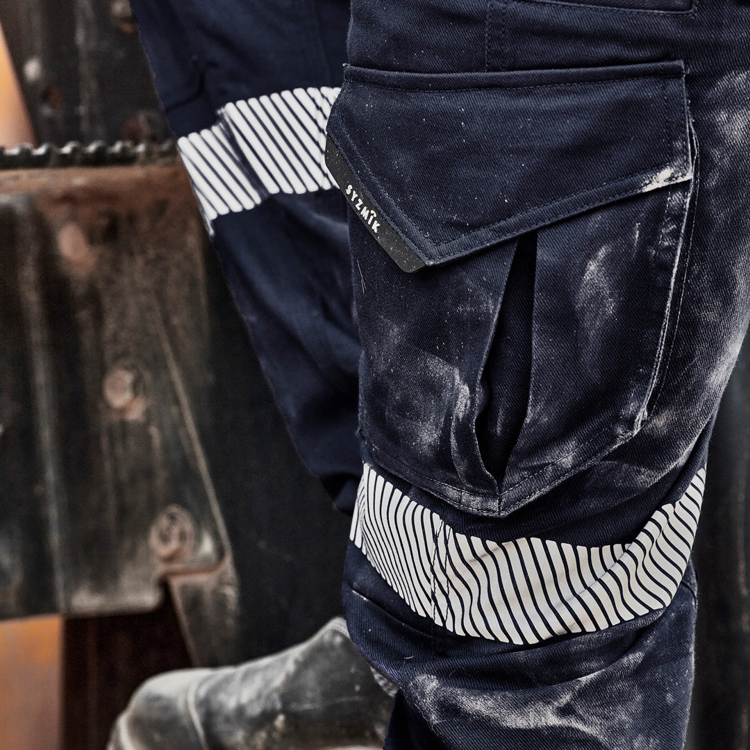 House of Uniforms The Rugged Cooling Taped Stretch Pant | Mens Syzmik