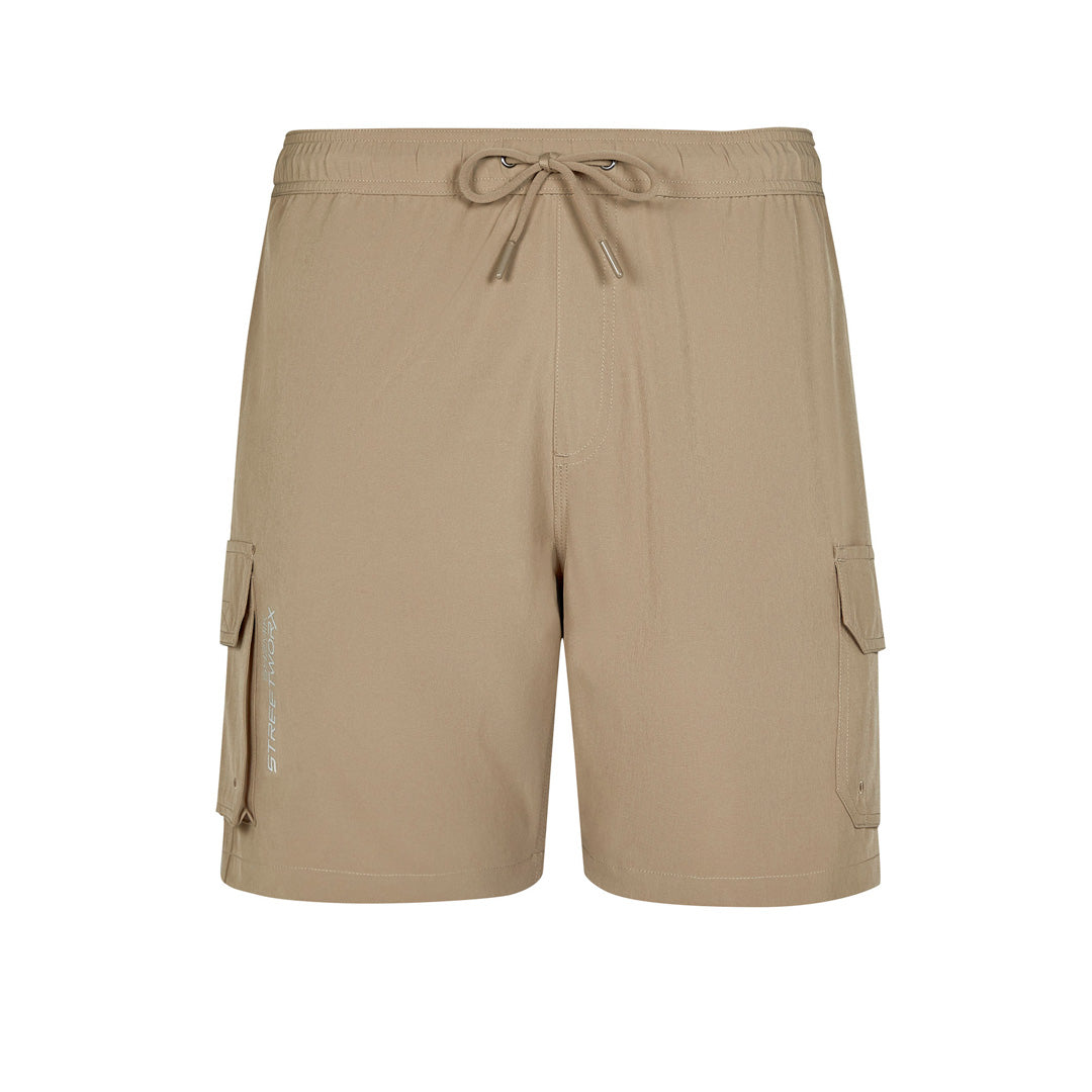 House of Uniforms The Stretch Work Board Short | Mens Streetworx Khaki