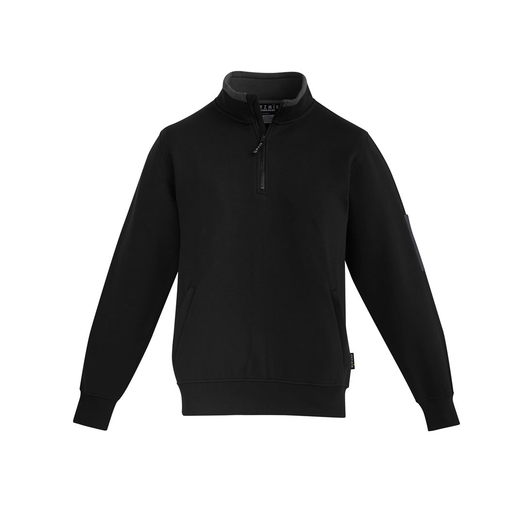 House of Uniforms The Glen Jumper | Mens Syzmik Black/Charcoal