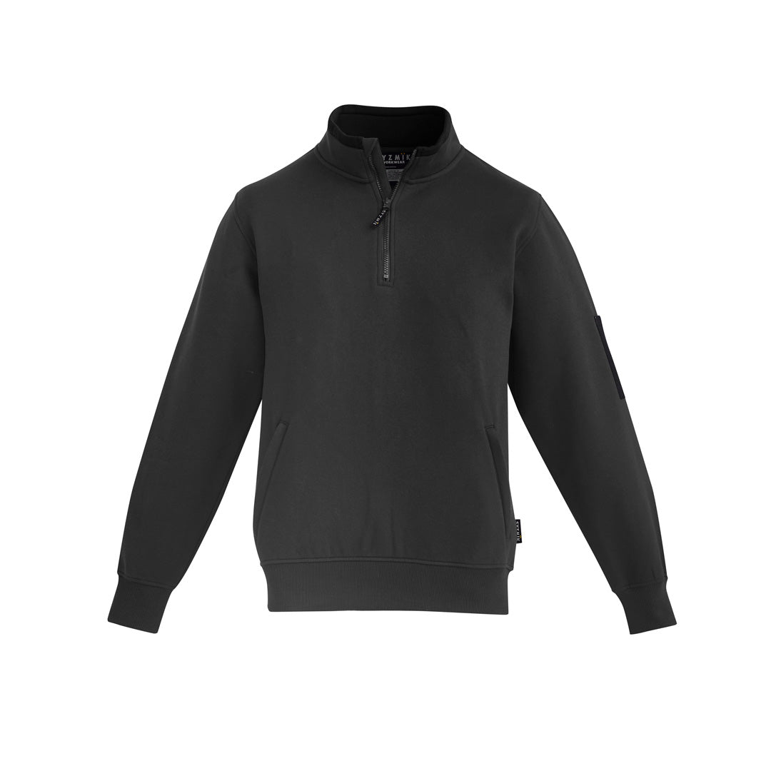 House of Uniforms The Glen Jumper | Mens Syzmik Charcoal/Black