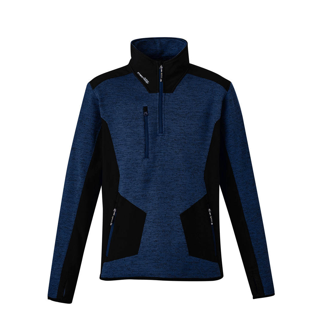 House of Uniforms The David Jumper | Mens | 1/4 Zip Streetworx Navy