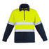 House of Uniforms The Hi Vis Hooped Tape Polar Fleece Jumper | Mens Syzmik Yellow/Navy