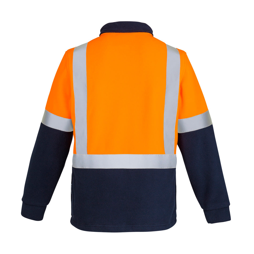 House of Uniforms The Hi Vis Shoulder Tape Polar Fleece Jumper | Mens Syzmik