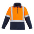 House of Uniforms The Hi Vis Shoulder Tape Polar Fleece Jumper | Mens Syzmik Orange/Navy