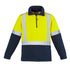 House of Uniforms The Hi Vis Shoulder Tape Polar Fleece Jumper | Mens Syzmik Yellow/Navy