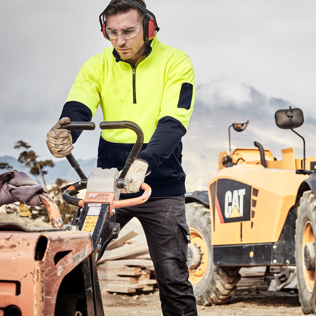 House of Uniforms The Justin Jumper | Mens | 1/4 Zip Syzmik