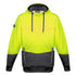 House of Uniforms The Hi Vis Textured Jacquard Hoodie | Pullover | Unisex Syzmik Yellow/Charcoal