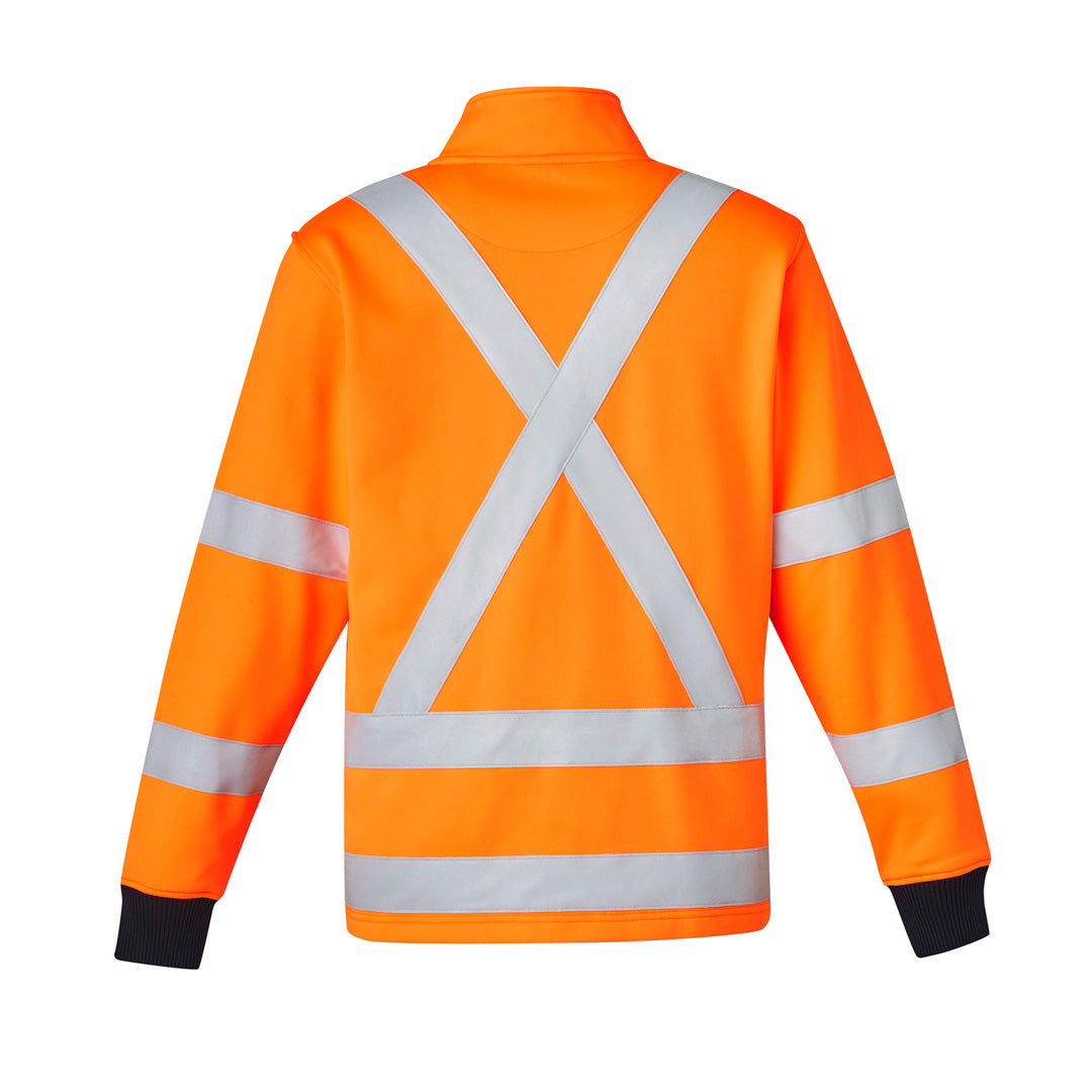 House of Uniforms The Hi Vis X Back Rail Jumper | Unisex Syzmik