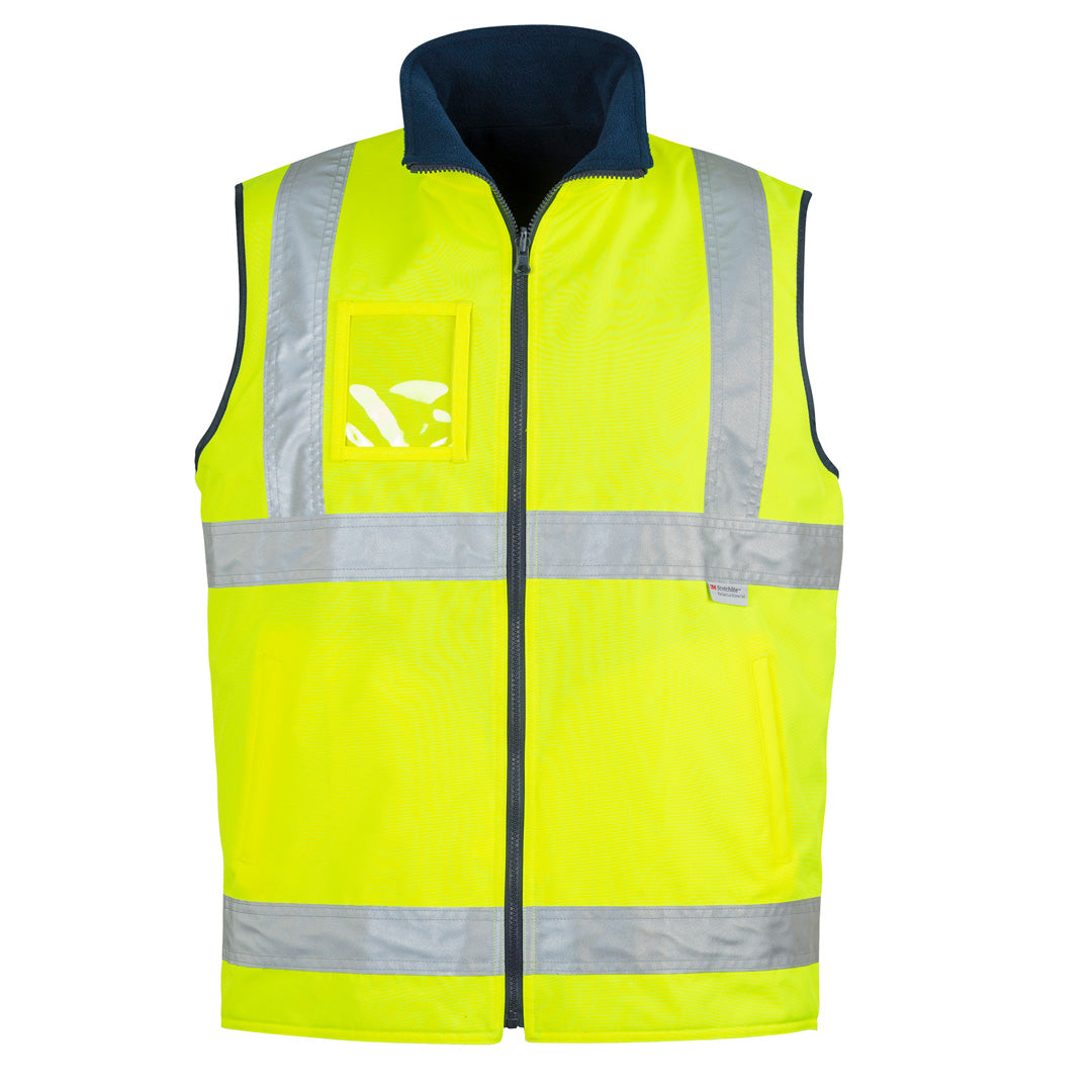 House of Uniforms The Hi Vis Lightweight Fleece Lined Vest | Mens Syzmik Yellow
