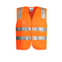 House of Uniforms The Tim Vest | Mens | Zip Syzmik Orange