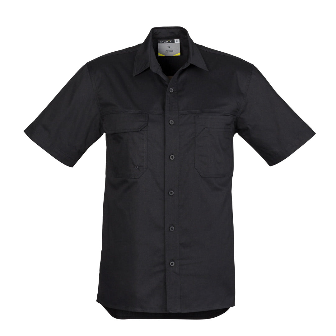 House of Uniforms The Scott Shirt | Mens | Short and Long Sleeve Syzmik Black