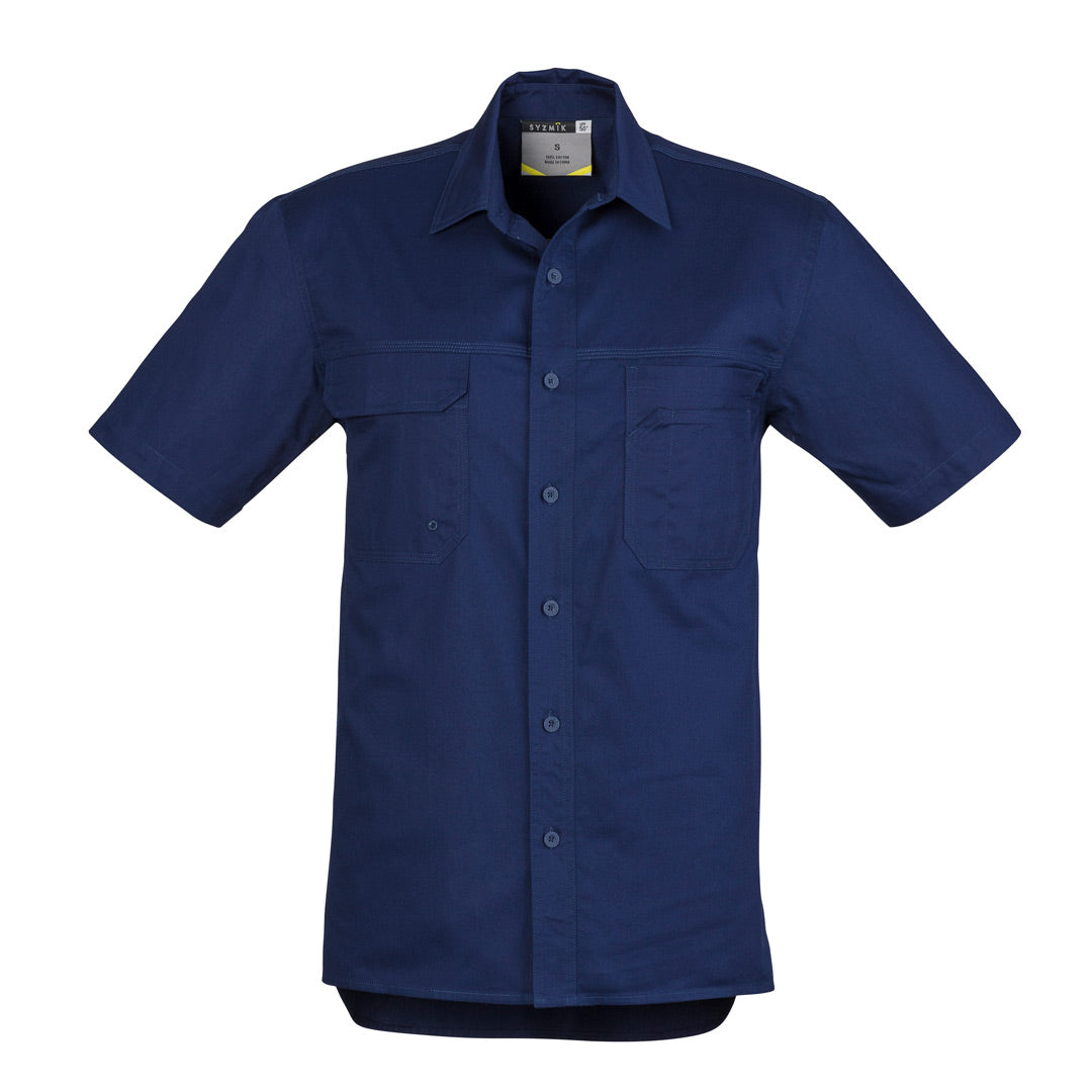 House of Uniforms The Scott Shirt | Mens | Short and Long Sleeve Syzmik Blue