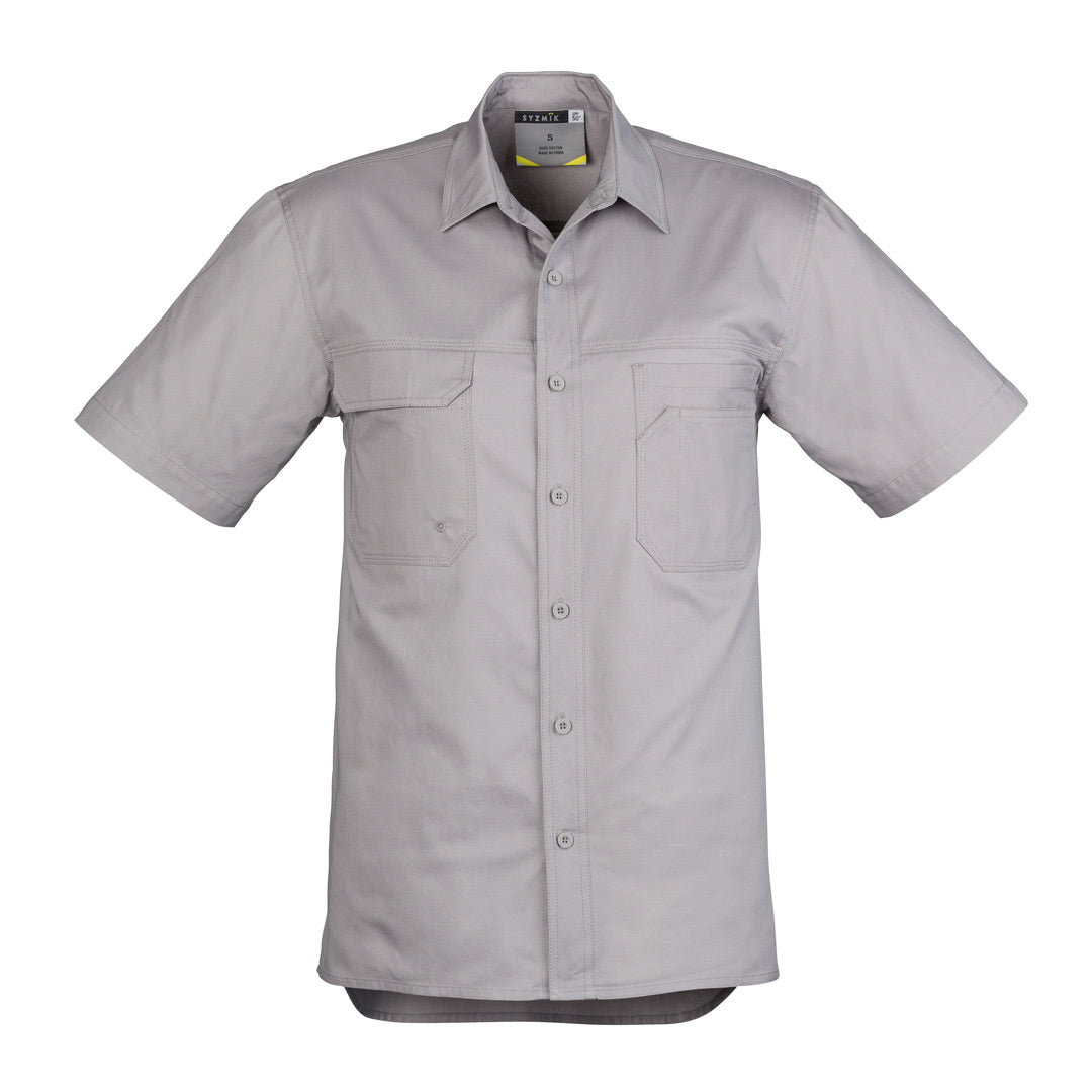 House of Uniforms The Scott Shirt | Mens | Short and Long Sleeve Syzmik Grey