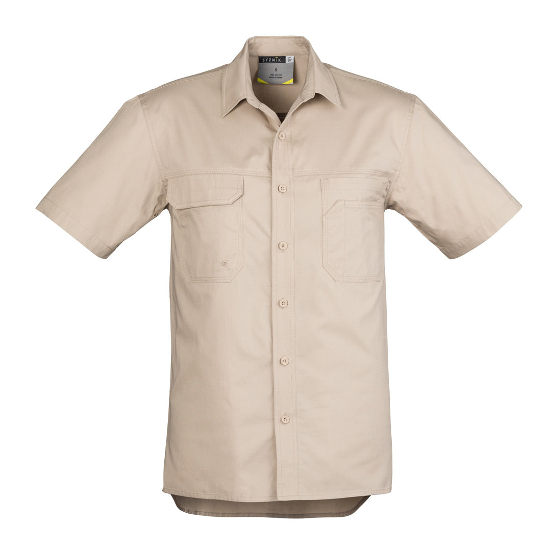 House of Uniforms The Scott Shirt | Mens | Short and Long Sleeve Syzmik Sand