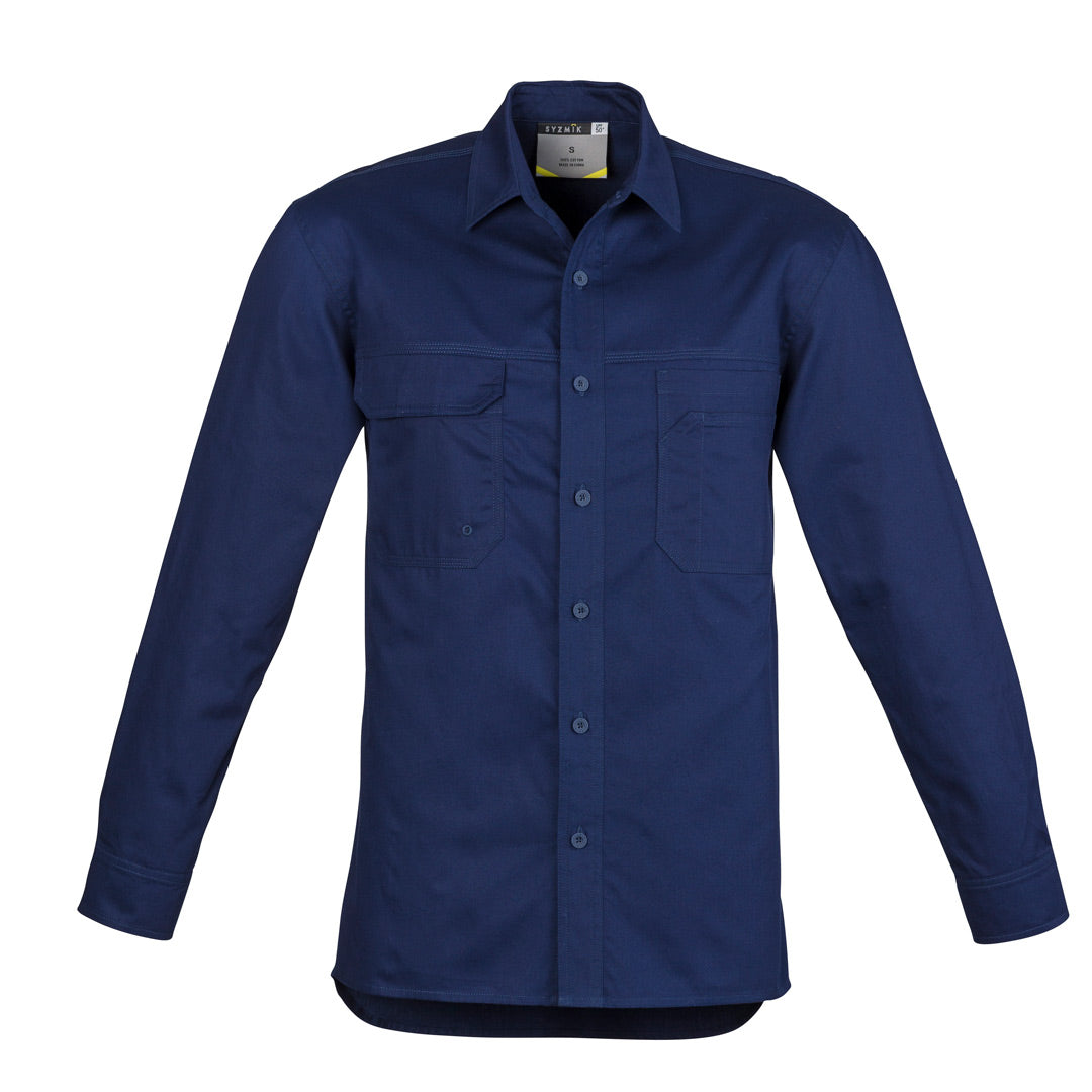 House of Uniforms The Scott Shirt | Mens | Short and Long Sleeve Syzmik Blue