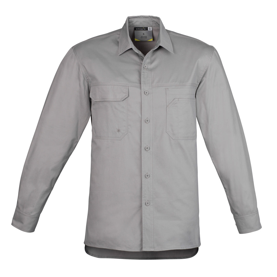 House of Uniforms The Scott Shirt | Mens | Short and Long Sleeve Syzmik Grey