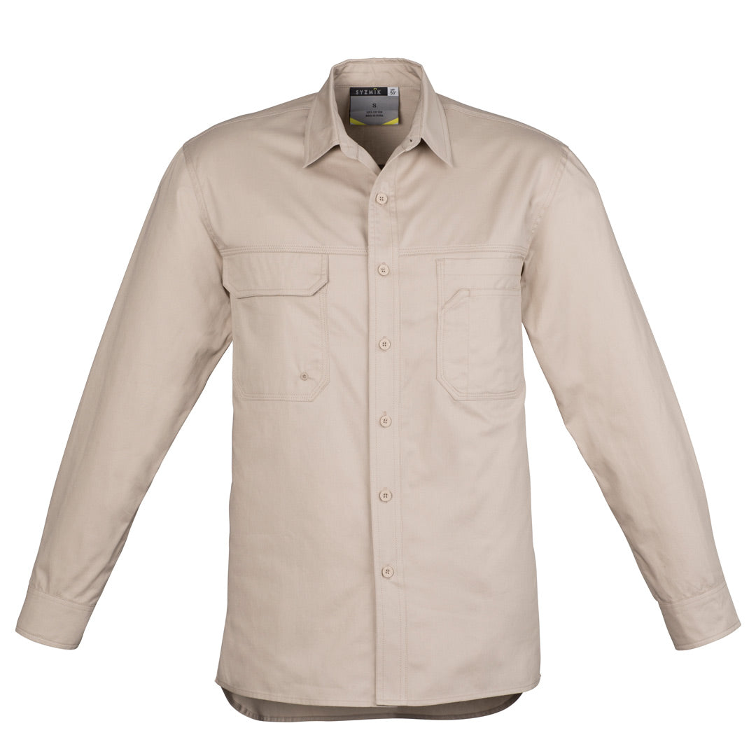 House of Uniforms The Scott Shirt | Mens | Short and Long Sleeve Syzmik Sand