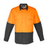 House of Uniforms The John Shirt | Adults | Short & Long Sleeve Syzmik Orange/Charcoal