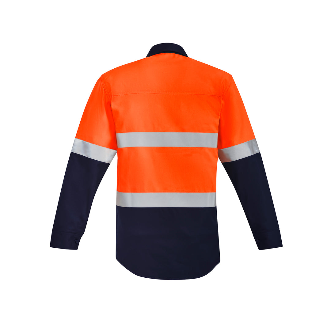 House of Uniforms The Julian Shirt | Adults | Hi Vis Taped | Flame Resistant | Closed Front Syzmik