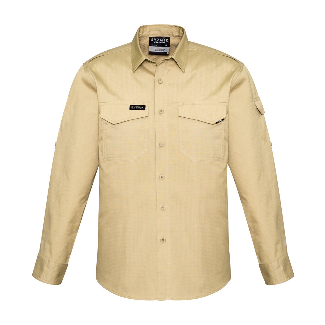 House of Uniforms The Nick Shirt | Adults | Short & Long Sleeve Syzmik Khaki