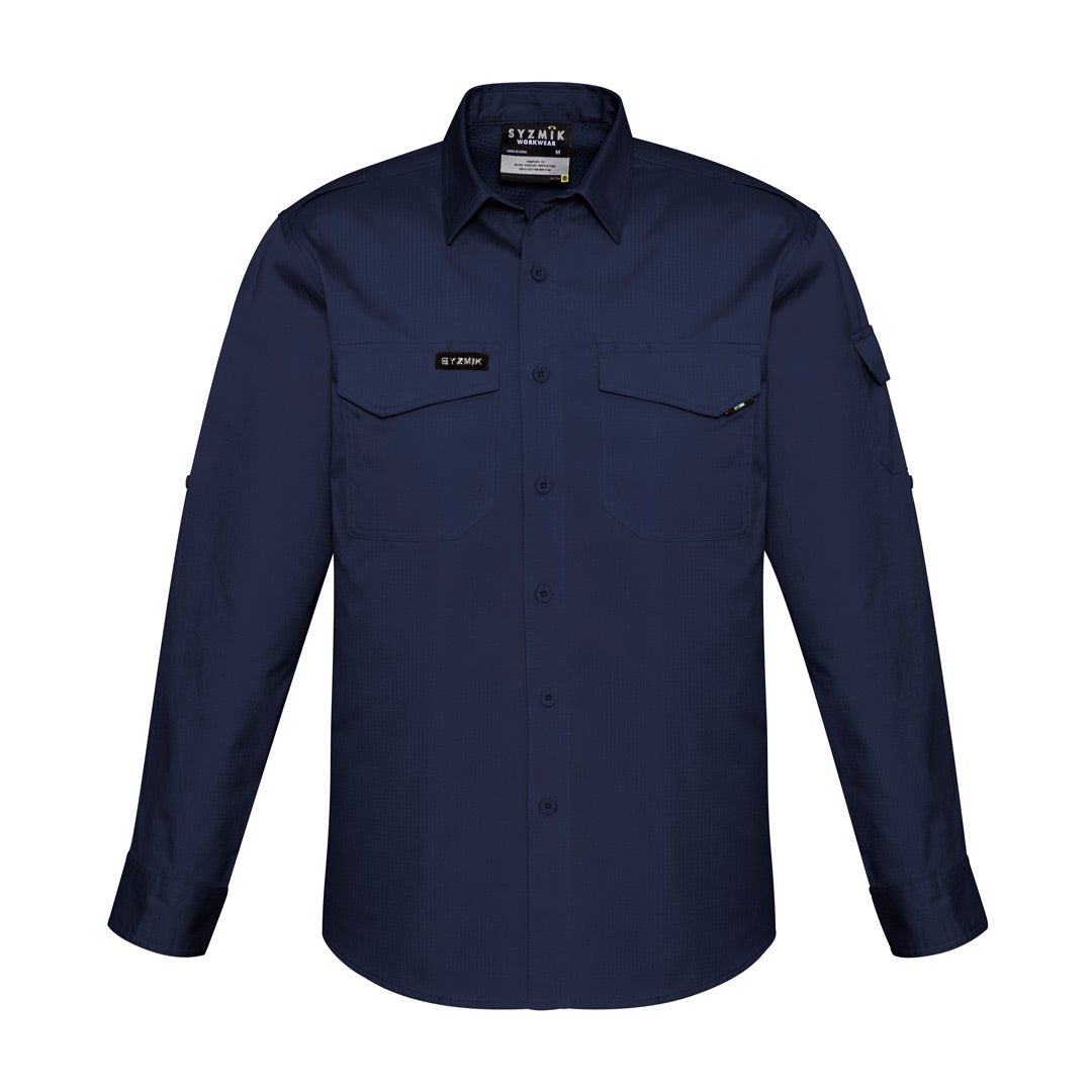 House of Uniforms The Nick Shirt | Adults | Short & Long Sleeve Syzmik Navy