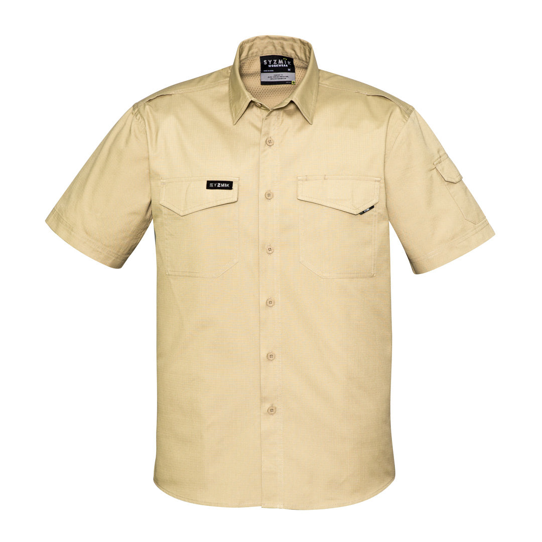 House of Uniforms The Nick Shirt | Adults | Short & Long Sleeve Syzmik Khaki