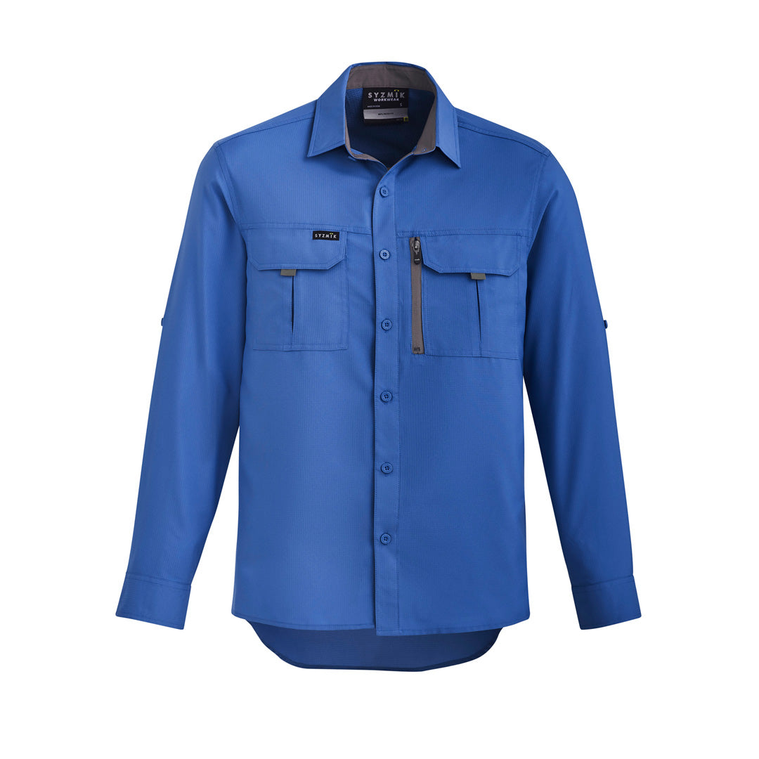 House of Uniforms The Outdoor Shirt | Unisex | Long Sleeve Syzmik Blue