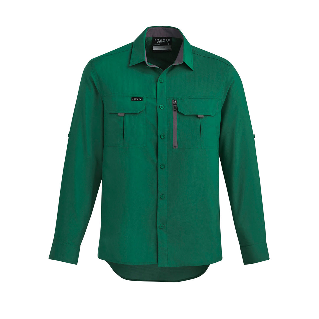House of Uniforms The Outdoor Shirt | Unisex | Long Sleeve Syzmik Green