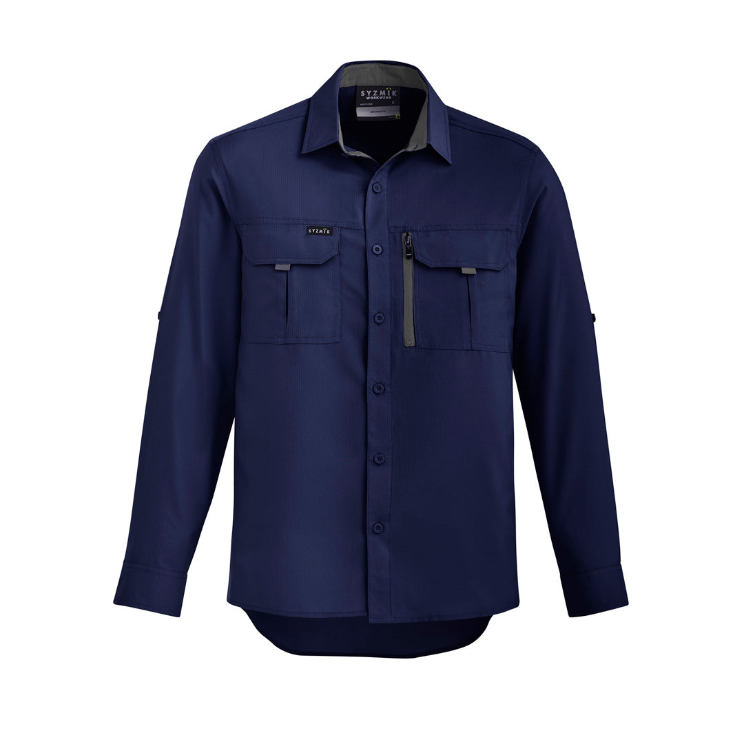 House of Uniforms The Outdoor Shirt | Unisex | Long Sleeve Syzmik Navy
