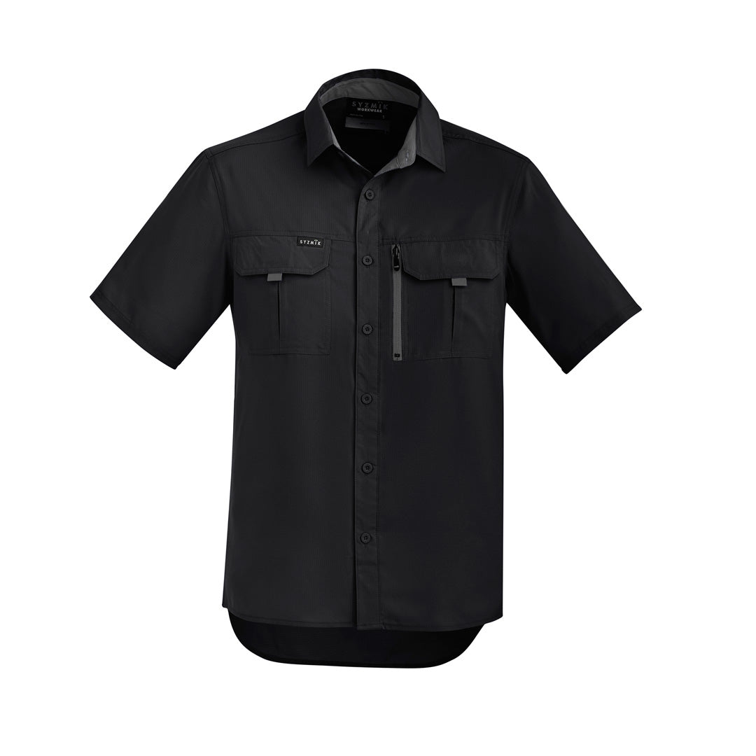House of Uniforms The Outdoor Shirt | Unisex | Short Sleeve Syzmik Black