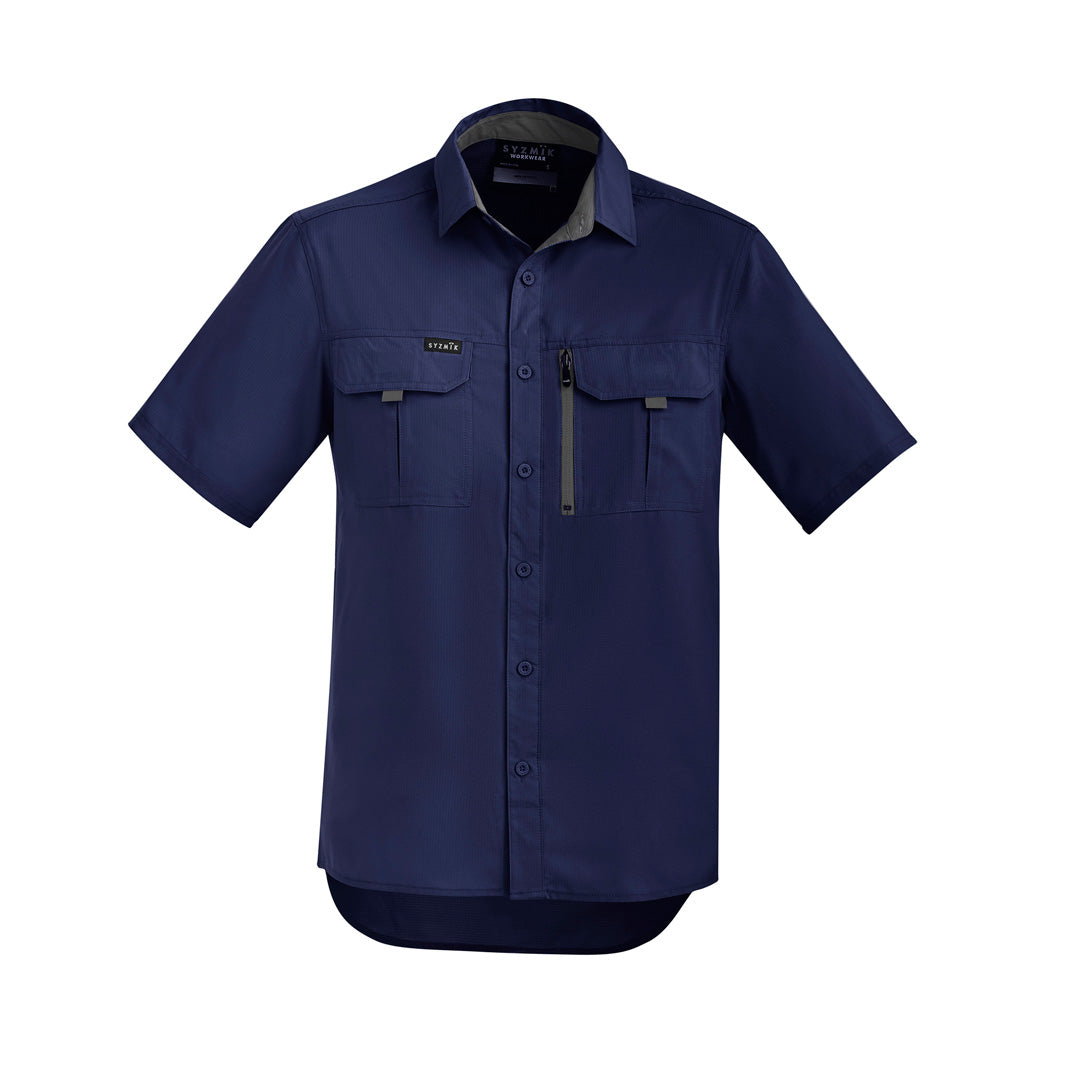 House of Uniforms The Outdoor Shirt | Unisex | Short Sleeve Syzmik Navy